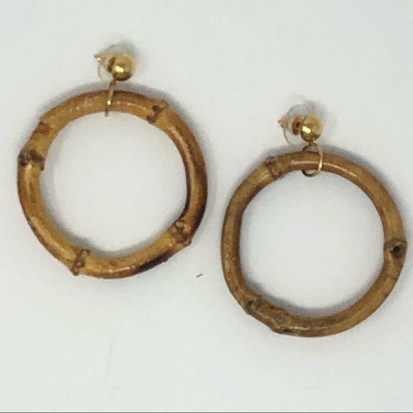 Natural Bamboo Hoops - Picture 1 of 5